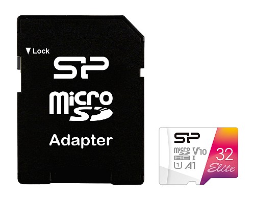 SILICON POWER κάρτα μνήμης microSDXC Elite, 32GB, C10 UHS-I U1 A1 V10 SP032GBSTHBV1V20SP