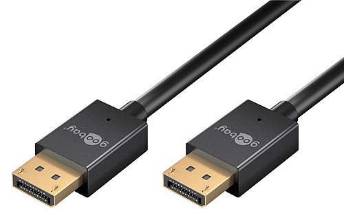 GOOBAY καλώδιο DisplayPort 77443, 8K/120Hz, 40 Gbps, 2m, μαύρο 77443