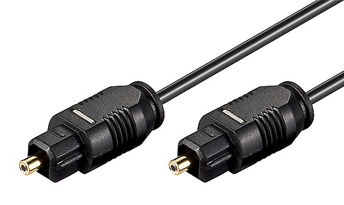 GOOBAY καλώδιο ήχου Toslink 50938, gold plated, 2.2mm, 10m, μαύρο 50938