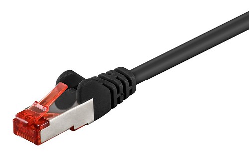 GOOBAY καλώδιο δικτύου 68702, CAT 6 S/FTP, copper, 250MHz, 7.5m, μαύρο 68702