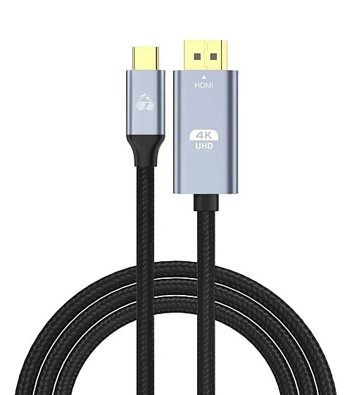POWERTECH καλώδιο USB-C σε HDMI PTR-0171, 4K/60Hz, 10.2 Gbps, 1m, μαύρο PTR-0171