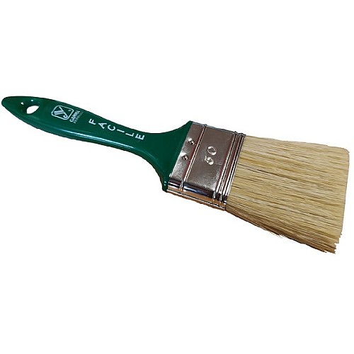 Πινέλα ιταλίας Facile ημίδιπλα επαγγελματικά λευκή τρίχα Νο30 - 1"