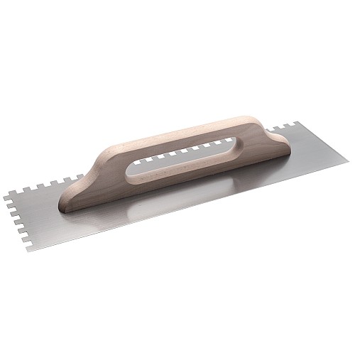 COME Σπάτουλα κόλλας ξύλινη λαβή 20Χ20 500x140x0.7mm 321-F