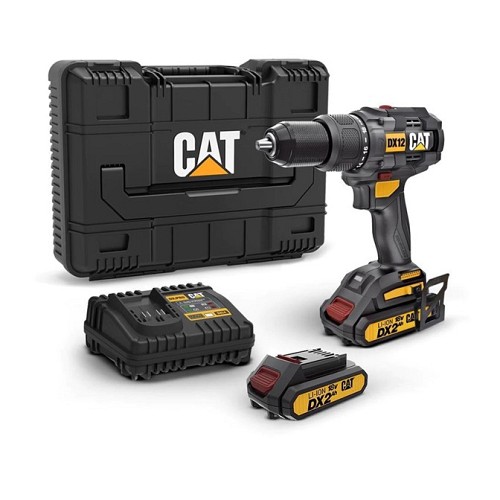 CAT Set Δραπανοκατσάβιδο κρουστικό Li-ion 18V 2x2Ah DX12