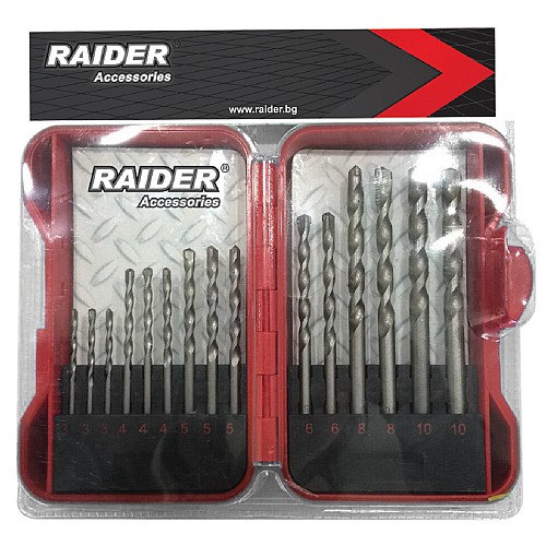 RAIDER Τρυπάνι μπετού σετ 15τεμ 3-10ΜΜ 157790