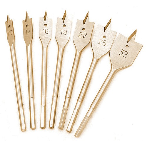 RAIDER Τρυπάνι ξύλου φτερού σετ 7τεμ 10-32ΜΜ 157794