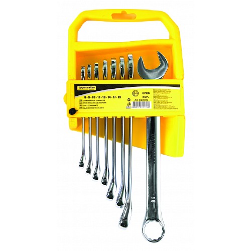 TOP MASTER Γερμανοπολύγωνα σετ 8τεμ Cr-V νίκελ 8-19ΜΜ 235112