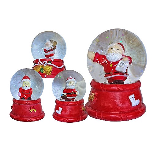 Χιονόμπαλα Άγιος ø6,5cm ø6,5x9cm Xmasfest 1133708