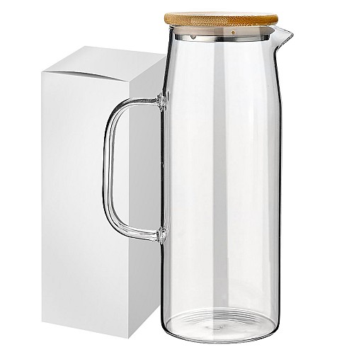 Κανάτα Borosilicate με Bamboo 1lt Homie 1002189