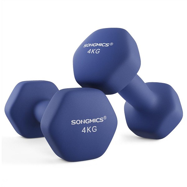Songmics σετ 2 Αλτήρες 4 κιλών, μπλέ  (SYL908Q01) (SNGSYL908Q01)