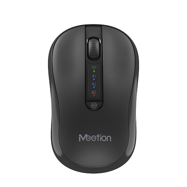 Meetion Ασύρματο Ποντίκι Office MT-BTM185R με Bluetooth & 2.4G Επαναφορτιζόμενο