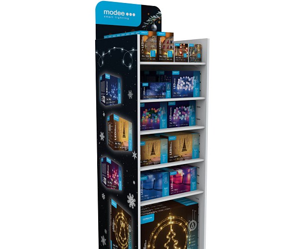 MODEE Stand Προβολής για Χριστουγεννιάτικα Φωτάκια LED (140x39x39cm) Άδειο