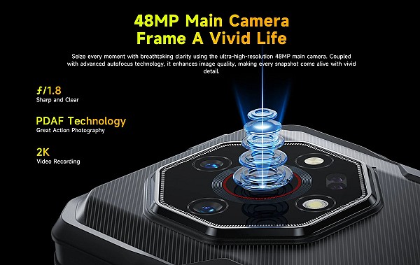 ULEFONE smartphone Armor X32, 5.65, 6/128GB, 5500mAh, IP68/IP69K, μαύρο ARMORX32-BK