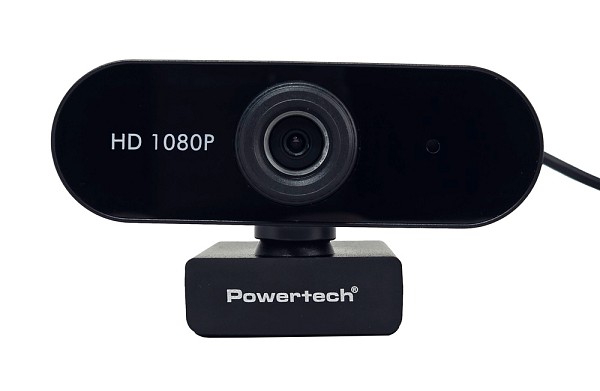 POWERTECH web camera PT-1382, 2MP, 1080p FHD, ρυθμιζόμενη εστίαση, 1.5m, μαύρη PT-1382
