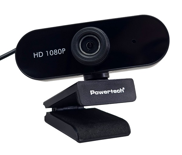 POWERTECH web camera PT-1382, 2MP, 1080p FHD, ρυθμιζόμενη εστίαση, 1.5m, μαύρη PT-1382