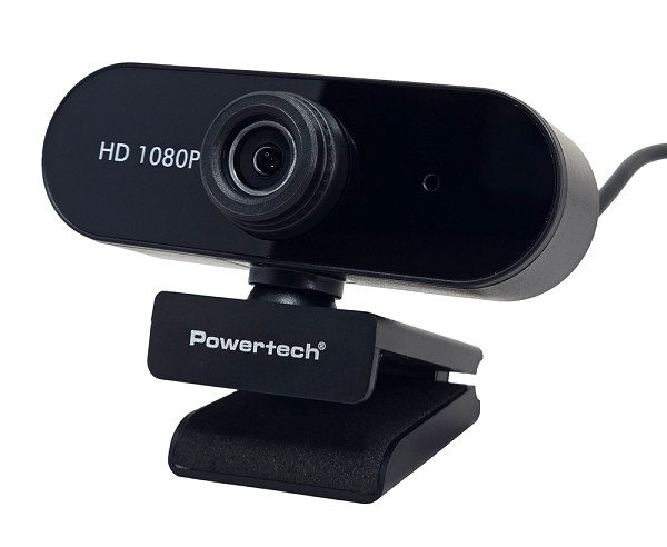 POWERTECH web camera PT-1382, 2MP, 1080p FHD, ρυθμιζόμενη εστίαση, 1.5m, μαύρη PT-1382
