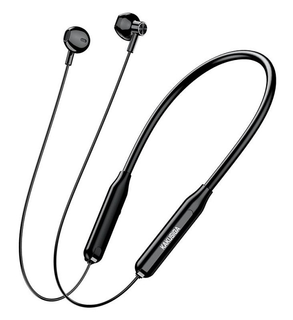 KAKUSIGA earphones KSC-1472 με μαγνήτη, Bluetooth, 10mm, 130mAh, μαύρα KSC-1472