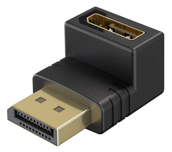 GOOBAY αντάπτορας DisplayPort 77130, 8K/144Hz, γωνιακός, μαύρος 77130