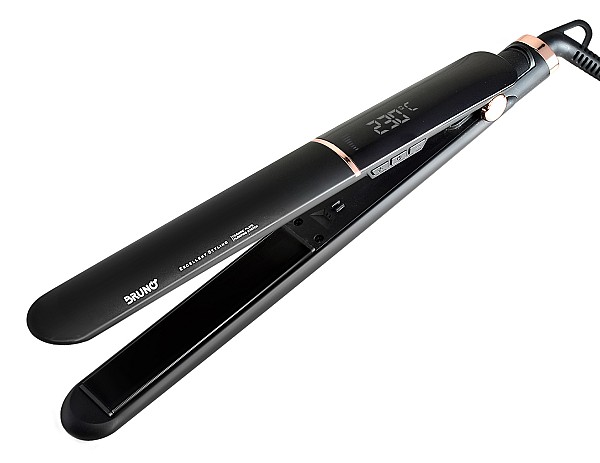 BRUNO BRN-0219 Ισιωτική πρέσα μαλλιών με κεραμικές πλάκες, 50W, ψηφιακή ένδειξη, black-copper BRN-0219