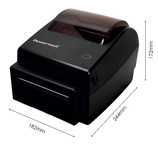 POWERTECH θερμικός εκτυπωτής ετικετών PT-1510, USB/Ethernet/Serial, auto cutter, μαύρος PT-1510