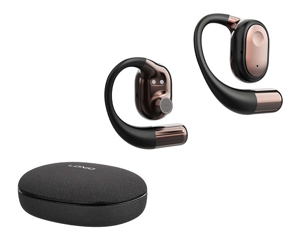 LDNIO earphones με θήκη φόρτισης T11, OWS, Φ15mm, 50/450mAh, μαύρα 6933138603697