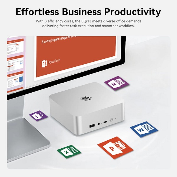 BEELINK mini PC EQi13 Pro, Intel i5-13500H, 32GB, 500GB M.2, Windows 11 Pro EQI13PRO-13500H-32500