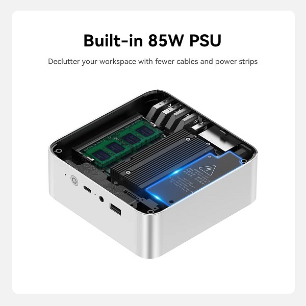 BEELINK mini PC EQi13 Pro, Intel i5-13500H, 32GB, 500GB M.2, Windows 11 Pro EQI13PRO-13500H-32500