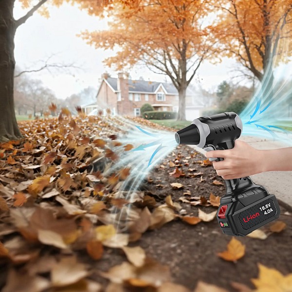 KINZIR ηλεκτρικό air duster AD47, 400W, 10000mAh, μαύρο KNZ-AD47