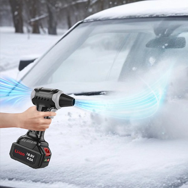 KINZIR ηλεκτρικό air duster AD47, 400W, 10000mAh, μαύρο KNZ-AD47