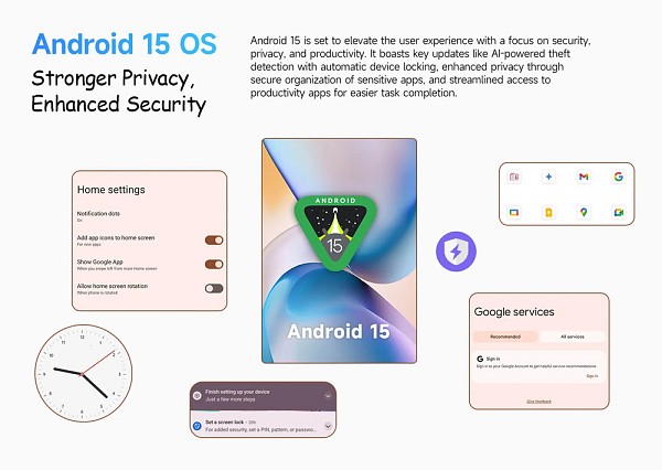 ULEFONE tablet Tab A9 Pro Kids, 8.68, 4/128GB, 4G, Android 15, 5040mAh, μπλε TABA9-PRO-BL