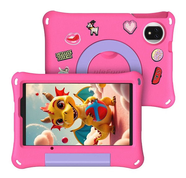 ULEFONE tablet Tab A9 Pro Kids, 8.68, 4/128GB, 4G, Android 15, 5040mAh, ροζ TABA9-PRO-PK