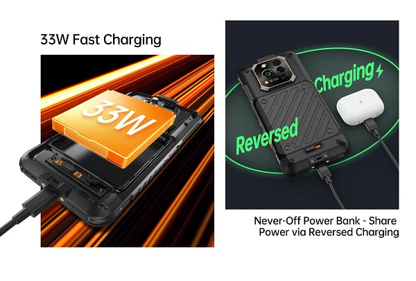 RUGONE smartphone Xever 7, 6.67, 12/512GB, 5G, 5550mAh, IP68/IP69K/MIL-STD-810H, μαύρο XEVER7-BK