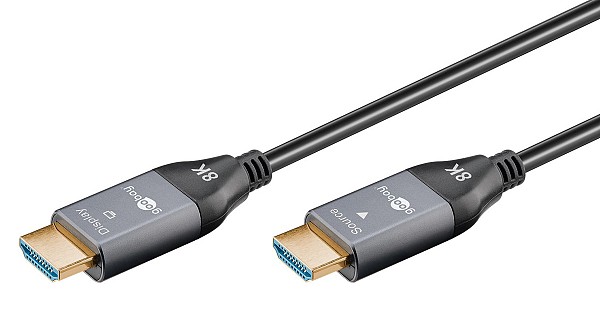 GOOBAY καλώδιο HDMI 2.1 76277 με Ethernet, 8K/60Hz, 48 Gbps, 40m, μαύρο 76277
