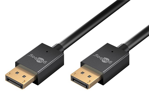 GOOBAY καλώδιο DisplayPort 77443, 8K/120Hz, 40 Gbps, 2m, μαύρο 77443