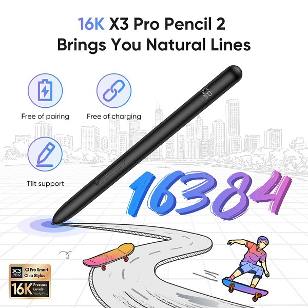 XP-PEN έγχρωμο ψηφιακό σημειωματάριο Magic Note Pad με γραφίδα, 10.95, 6/128GB, Android 14, 8000mAh, λευκό CDM1101U-BEU