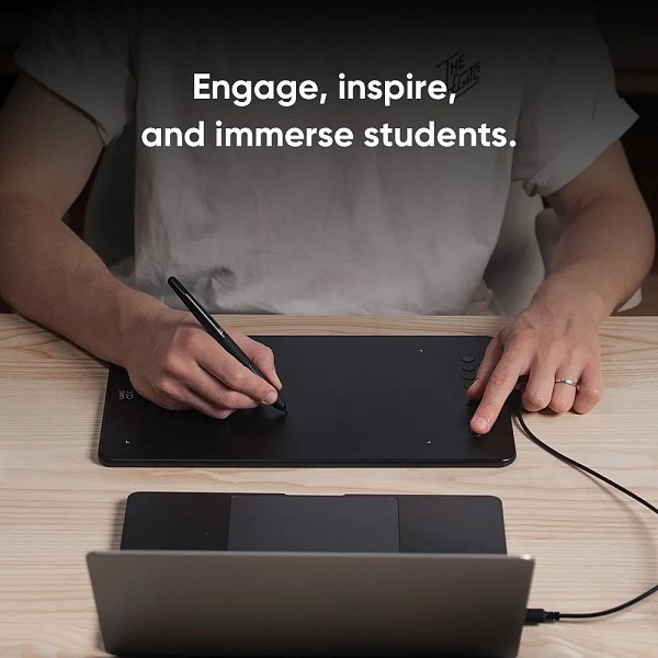 XP-PEN ταμπλέτα σχεδίασης με γραφίδα Deco 01 V3, 254x158.7mm, μαύρο DECO01V3