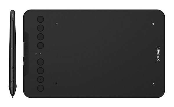 XP-PEN ταμπλέτα σχεδίασης με γραφίδα Deco Mini 7W, ασύρματη σύνδεση, 177.8x111.1mm, μαύρο DECOMINI7W