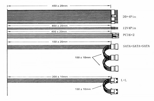 POWERTECH τροφοδοτικό για PC PT-1102, 550W, ATX, 120mm Fan PT-1102