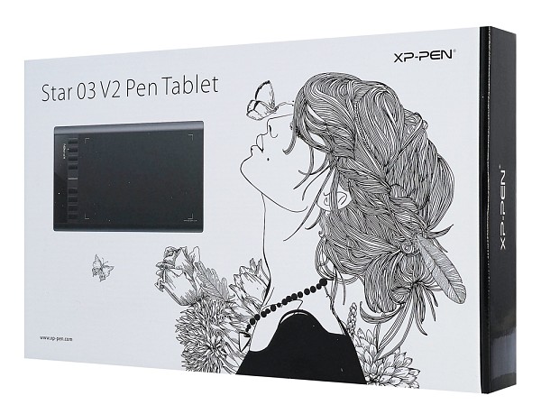 XP-PEN ταμπλέτα σχεδίασης με γραφίδα Star 03 V2, 228.8x152.6mm, μαύρο STAR03-B
