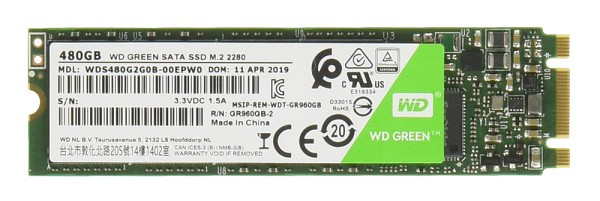 WD M.2 SATA III SSD Green WDS480G2G0B, 480GB, 545MBps, FR WDS480G2G0B-FR