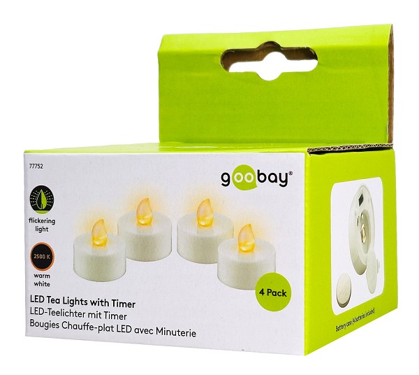GOOBAY σετ LED φωτιστικά ρεσώ 77752, 2500K, IP20, 4τμχ 77752