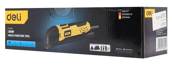 DELI παλινδρομικό πολυεργαλείο DC650, 300W, ρυθμιζόμενη ταχύτητα DC650