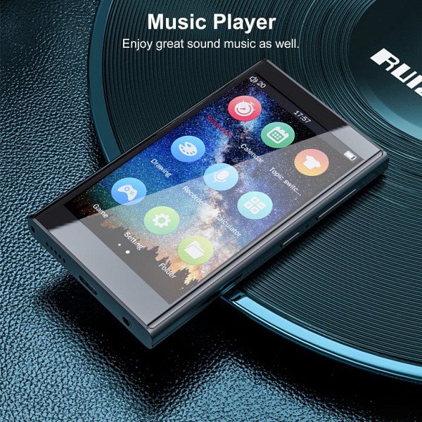RUIZU MP3 player H10 με οθόνη αφής 3.8, 16GB, Bluetooth, μαύρο H10-16GB