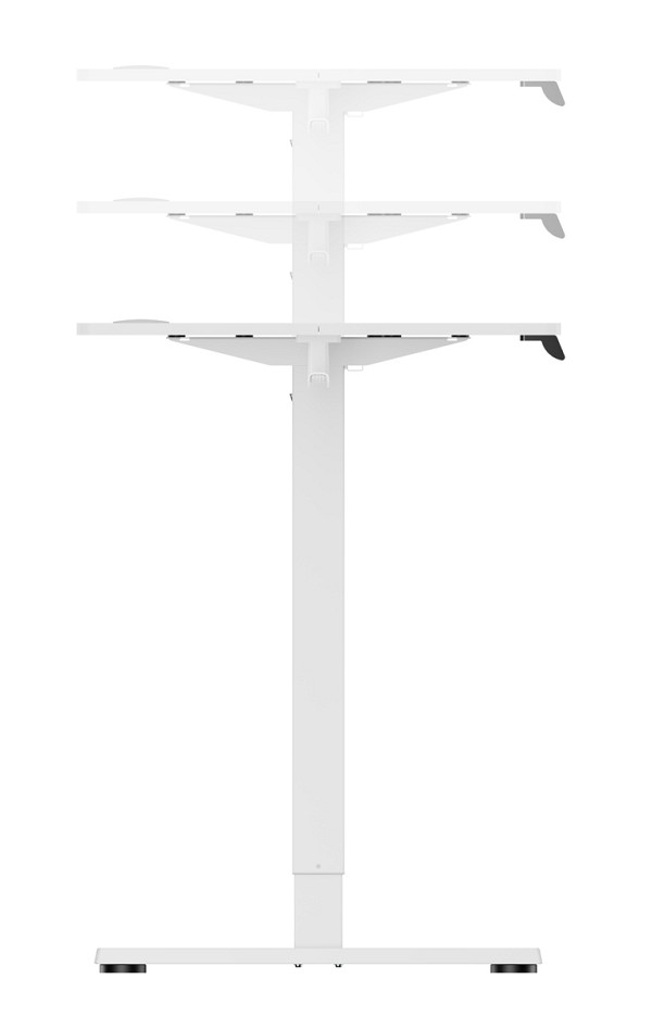 BRATECK ηλεκτρικό γραφείο S23-22R-B-WH με ρυθμιζόμενο ύψος, 1200x600x720~1180mm, λευκό S23-22R-B-WH