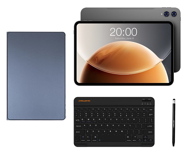TECLAST tablet T65 με πληκτρολόγιο/στυλό αφής/θήκη, 13.4, 6/128GB, 4G, Android 15, 8000mAh, γκρι T65-6128-VIP