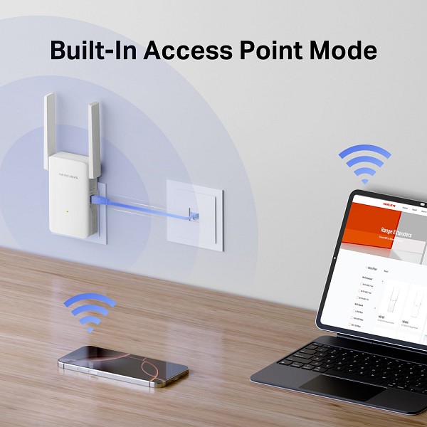 MERCUSYS range extender ME80X, WiFi 6, 3000Mbps AX3000, V1.0 ME80X