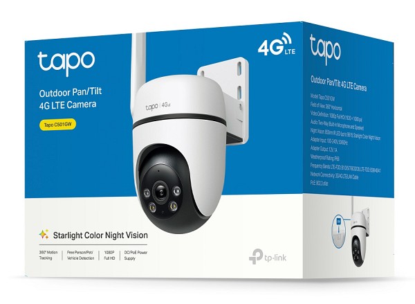 TP-LINK smart κάμερα Tapo C501GW, 1080p, 4G, PTZ, IP66, V2.0 TAPO-C501GW