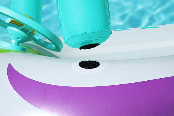 BESTWAY παιδική φουσκωτή βάρκα με σκίαστρο 34149, 107x112cm, Space Splash 34149