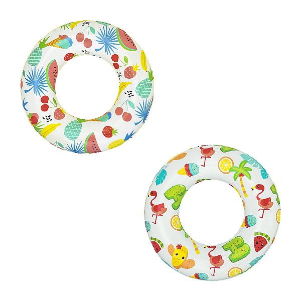 BESTWAY παιδικό σωσίβιο κουλούρα 36014, 61cm, 3-6 ετών, διάφορα χρώματα/σχέδια, 1τμχ 36014