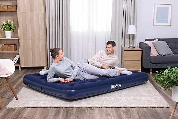 BESTWAY φουσκωτό στρώμα 67003, διπλό, 203x152x22cm, μπλε 67003